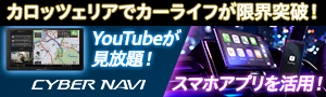 カロッツェリアでカーライフが限界突破! YouTubeが見放題! スマホアプリを活用! 〜 CYBER NAVI 「ウェッズ」ホイール特別企画 ～ weds co., ltd 足元で映える1本がココにある