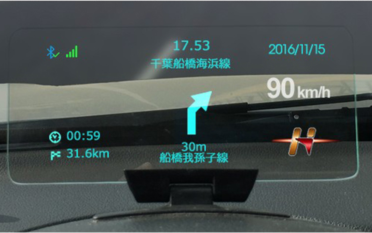メーター表示も可能な ヘッドアップディスプレイ の最新鋭カーナビ Auto Messe Web カスタム アウトドア 福祉車両 モータースポーツなどのカーライフ情報が満載
