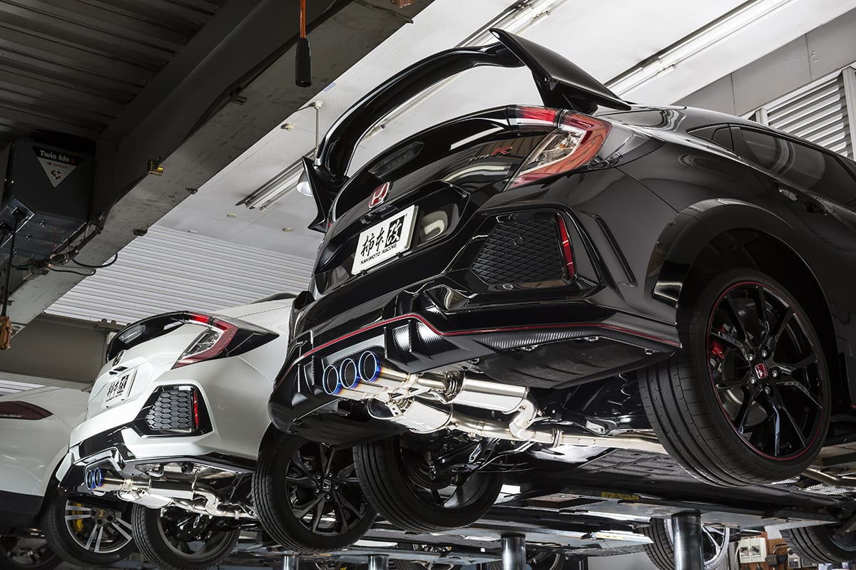 柿本が調律した シビック のエキゾーストサウンドが爽快過ぎる Auto Messe Web カスタム アウトドア 福祉車両 モータースポーツなどのカーライフ情報が満載