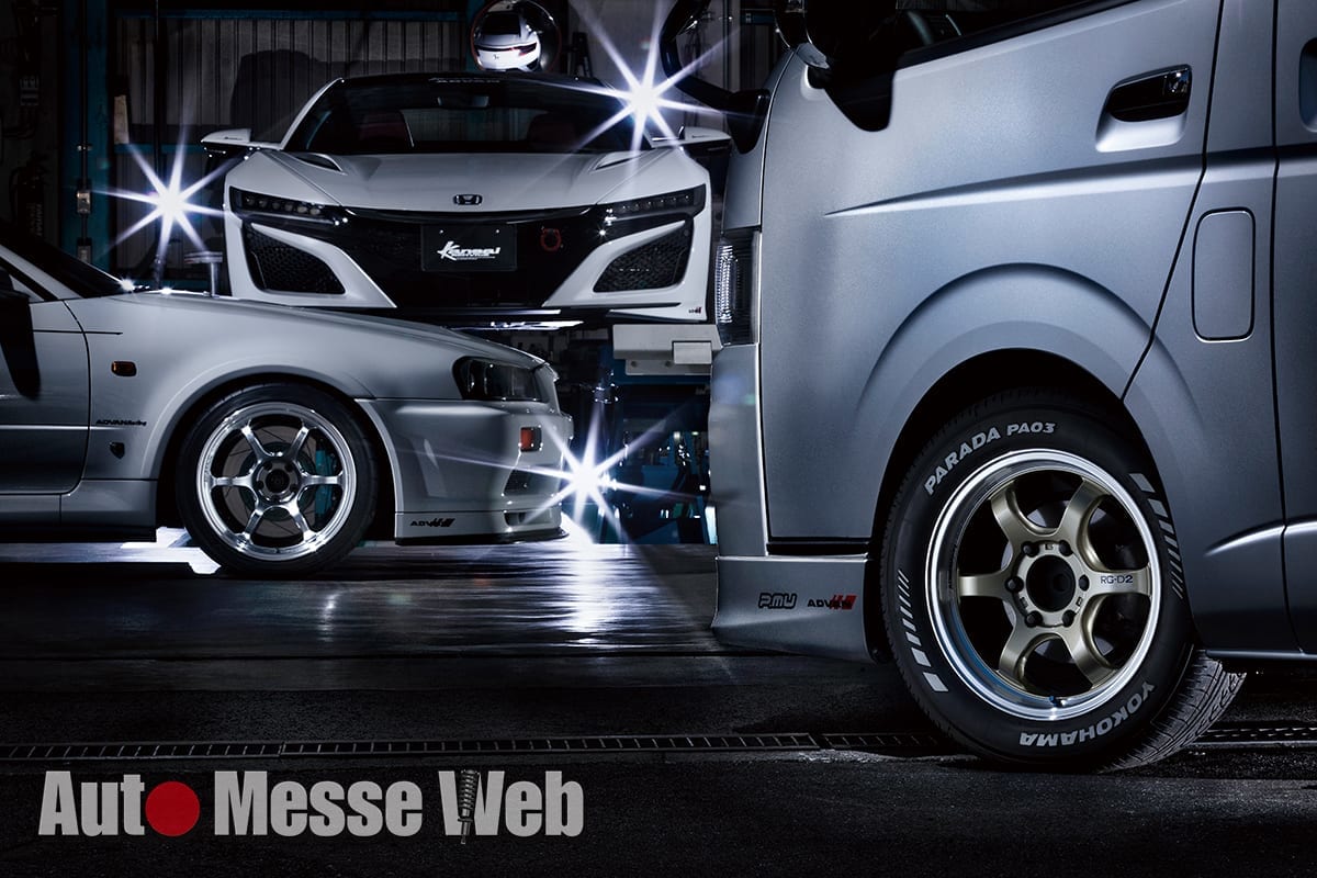 ハイエースへモータースポーツ直系ブランドのホイールを履かせると 画像1 Auto Messe Web カスタム アウトドア 福祉車両 モータースポーツなどのカーライフ情報が満載