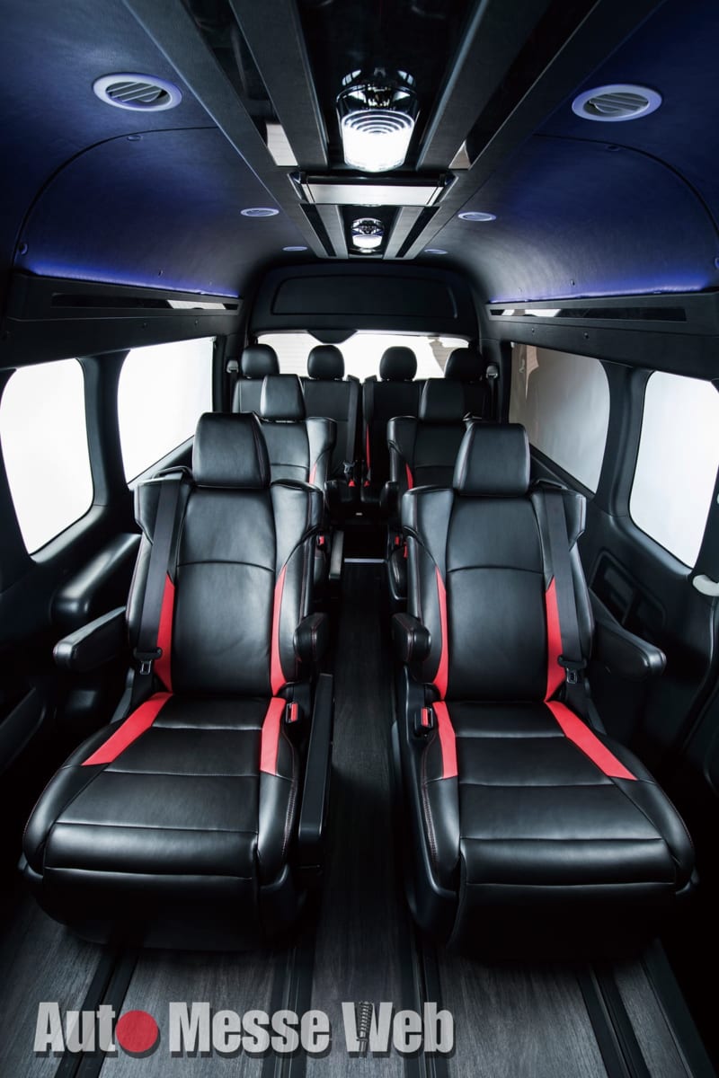 ハイエース 注目インテリアメイク第3弾 豪華絢爛に生まれ変わった特装車のススメ Auto Messe Web カスタム アウトドア 福祉車両 モータースポーツなどのカーライフ情報が満載