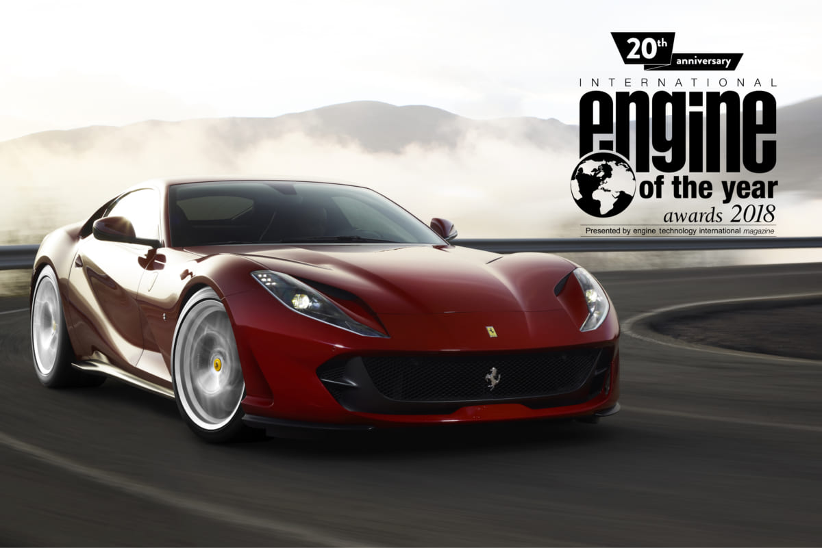 フェラーリ、V8、エンジン、2018年インターナショナル・エンジン・オブ・ザ・イヤー