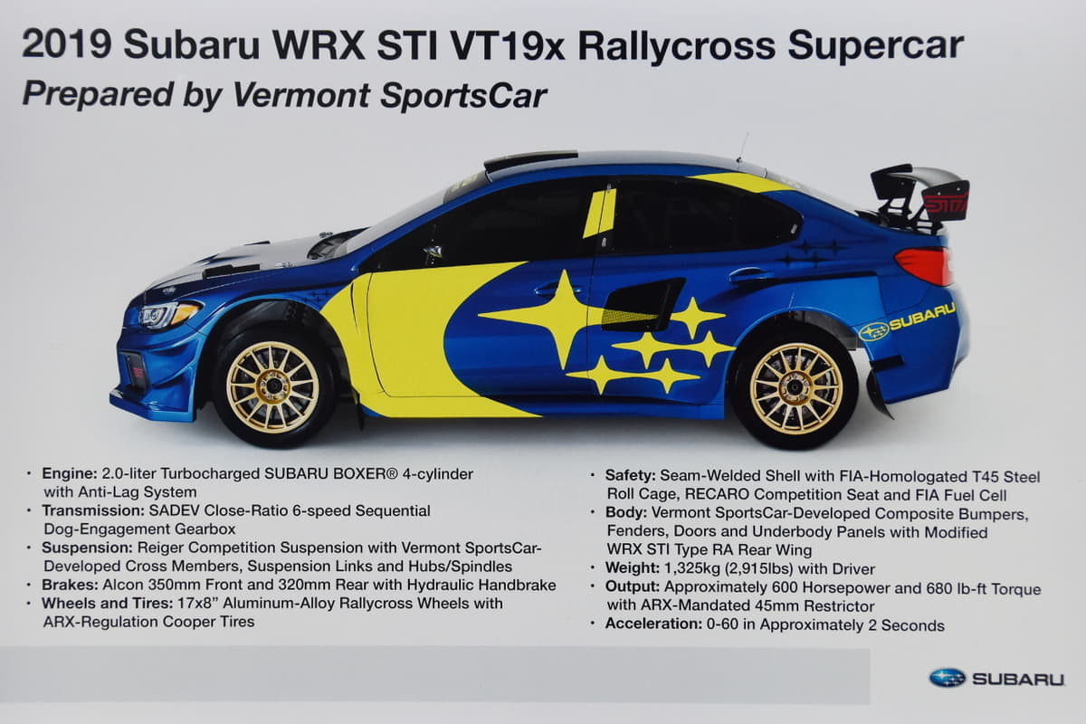 北米スバルのモータースポーツが象徴的なマシンカラーへ Naias19 Auto Messe Web カスタム アウトドア 福祉車両 モータースポーツなどのカーライフ情報が満載