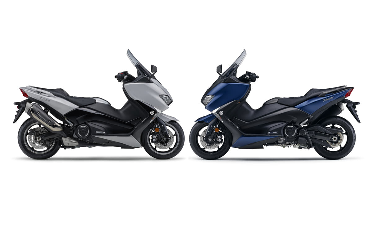 ヤマハのビッグスクーター『TMAX530』が新たなブルーとシルバーの2色に変更