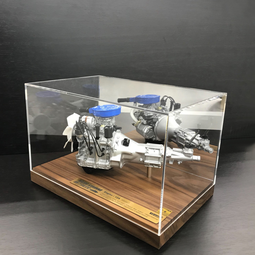 日下エンジニアリングが製作したマツダ初代RX-7が搭載するロータリーエンジンのダイキャストモデル 〜 画像1