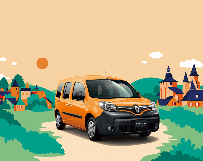 フランスのもっとも美しい村をイメージ オレンジ色 ルノー カングー クルール 登場 Auto Messe Web カスタム アウトドア 福祉車両 モータースポーツなどのカーライフ情報が満載