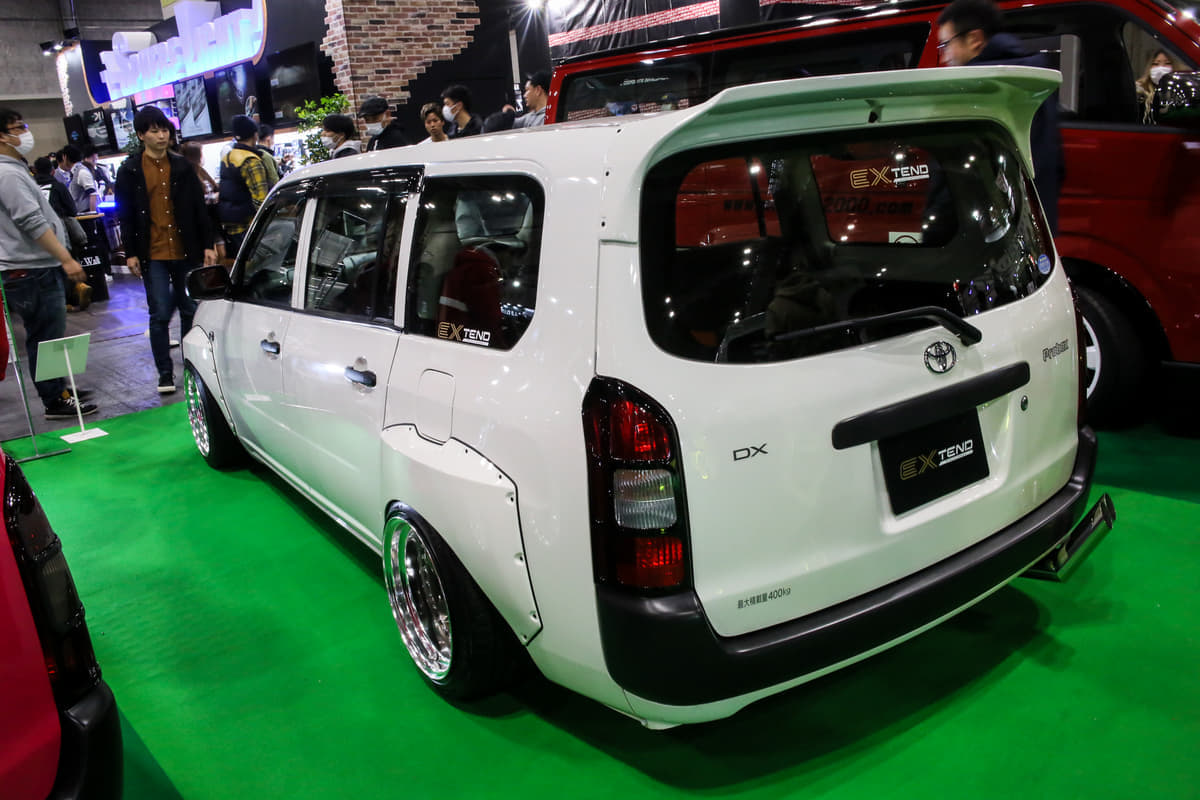ダサイはずの商用車が大変貌 トヨタの プロボックス をカスタマイズのベース車とした理由 画像12 Auto Messe Web カスタム アウトドア 福祉車両 モータースポーツなどのカーライフ情報が満載