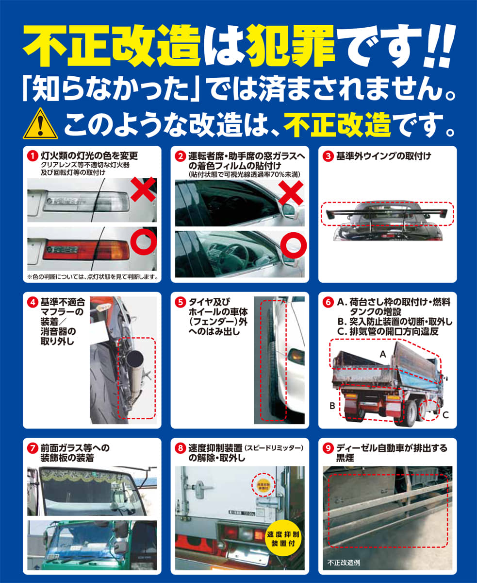 懲役 罰金となる前に知っておきたい 違法改造車 に乗ることで生じる３大リスク Auto Messe Web カスタム アウトドア 福祉車両 モータースポーツなどのカーライフ情報が満載