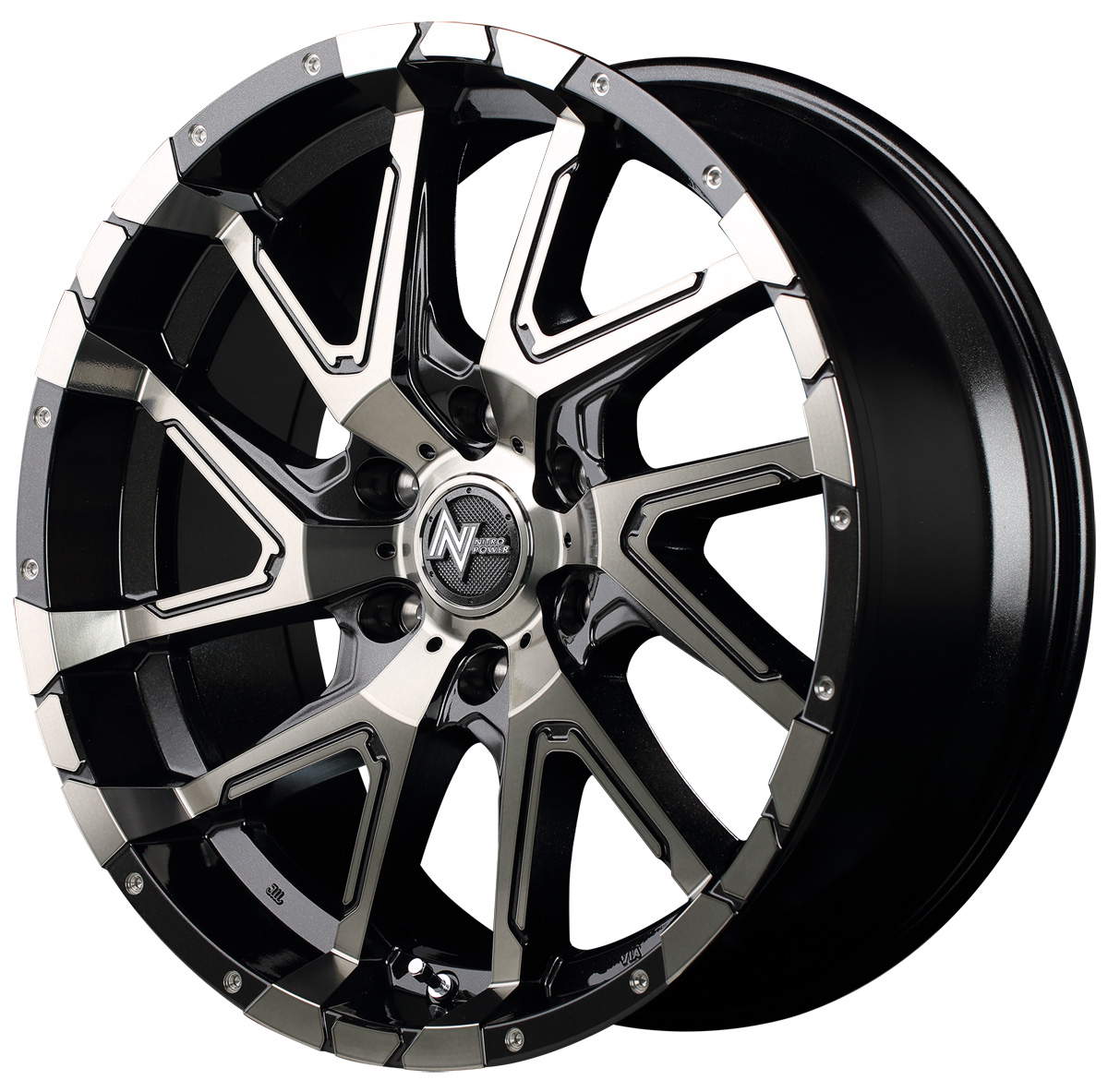 20インチ NITRO POWER ウォーヘッド 8.5J +20 セミグロスブラック ホイール JWL-T VIA 車検 6H-139.7 1本 20インチ NITRO POWER ウォーヘッド 8.5J +20 セミグロスブラック ホイール JWL-T VIA 車検 6H-139.7 1本