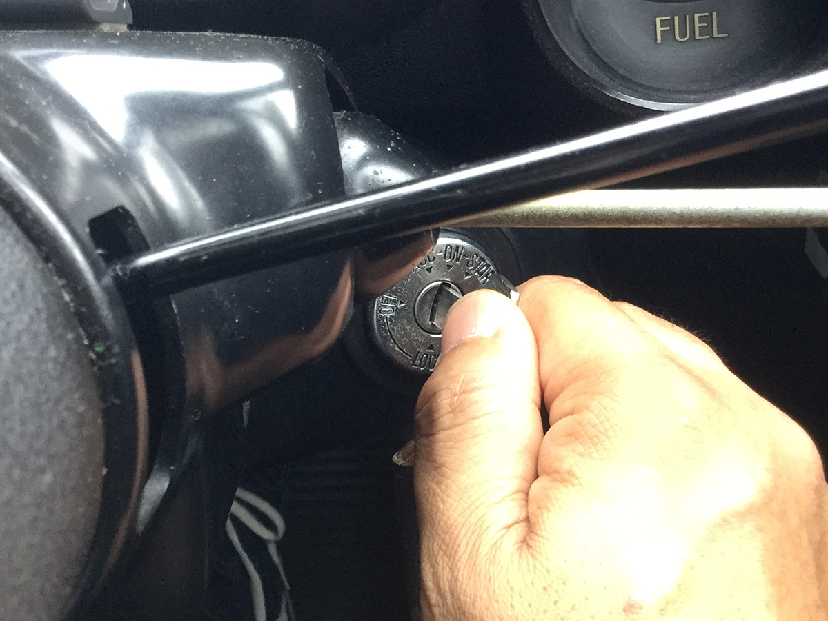 ハコスカのイグニッションキーシリンダー