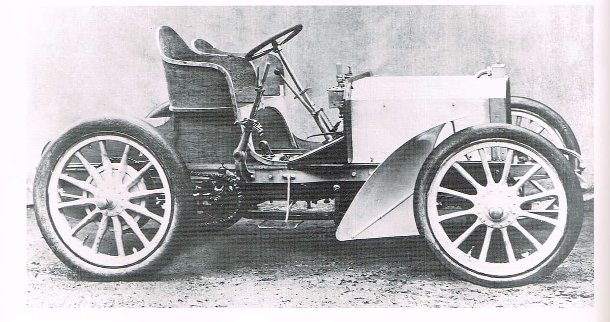 1901年に完成した「メルセデス35PS」レーシングカー