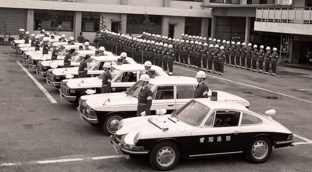 愛知県警に配属されたポルシェ912のパトロールカー