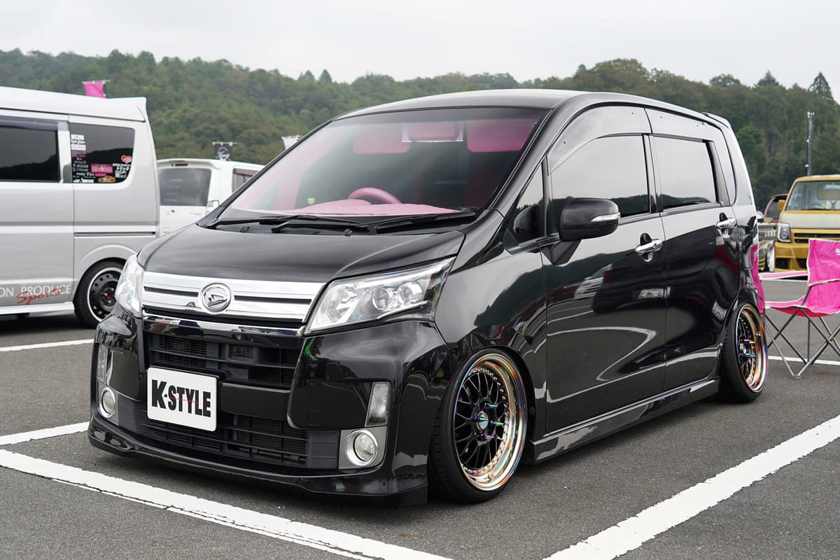 流行に乗らないから逆に目立つ 軽自動車オフ会でみた 超個性派 ホイール装着車５選 画像18 Auto Messe Web カスタム アウトドア 福祉車両 モータースポーツなどのカーライフ情報が満載