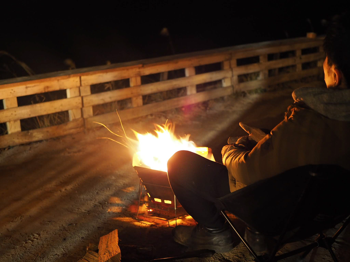 焚き火も暖かいがキャンプ料理も暖かい