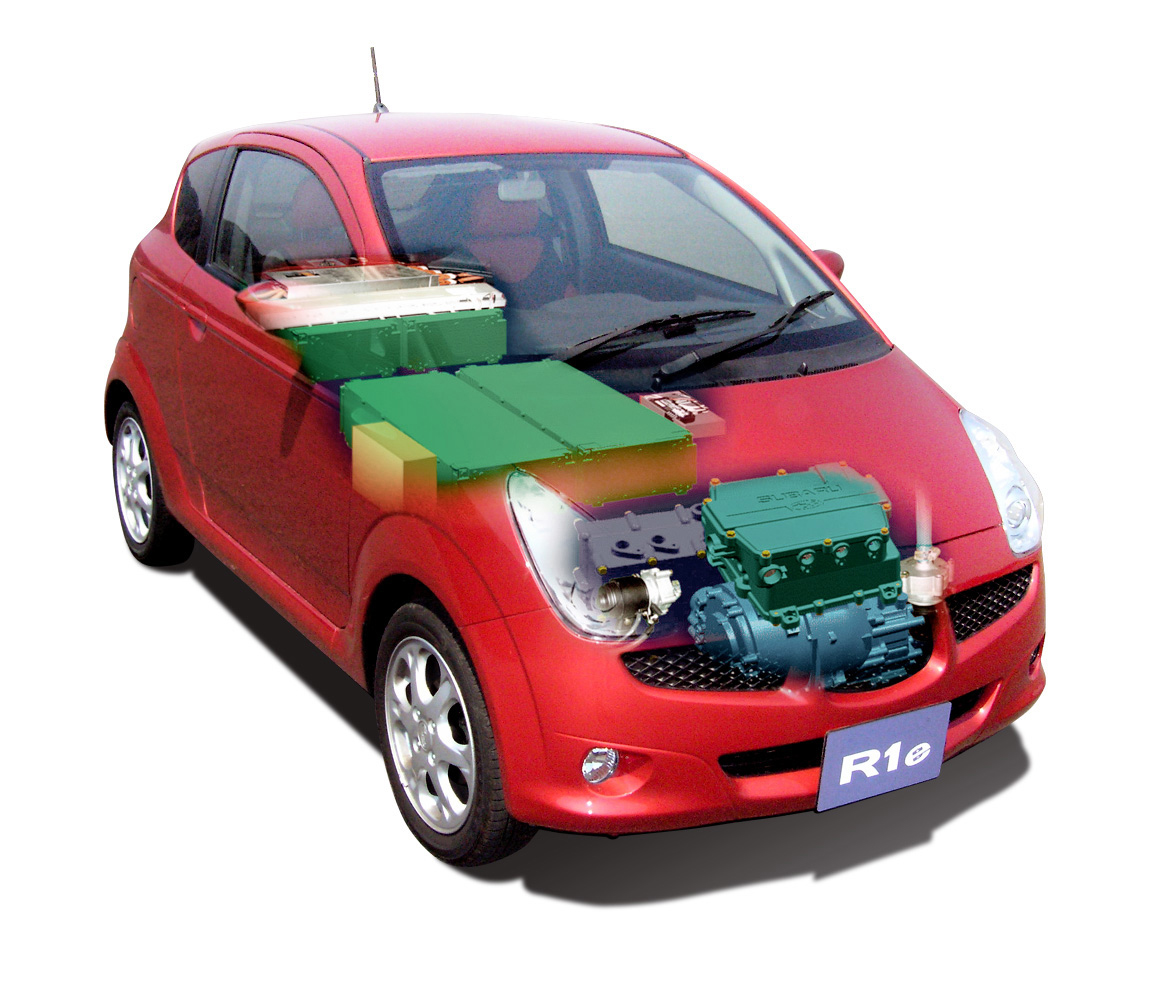 スバルのR1にナンバーを付けて試験的に運用された電気自動車仕様「R1e」