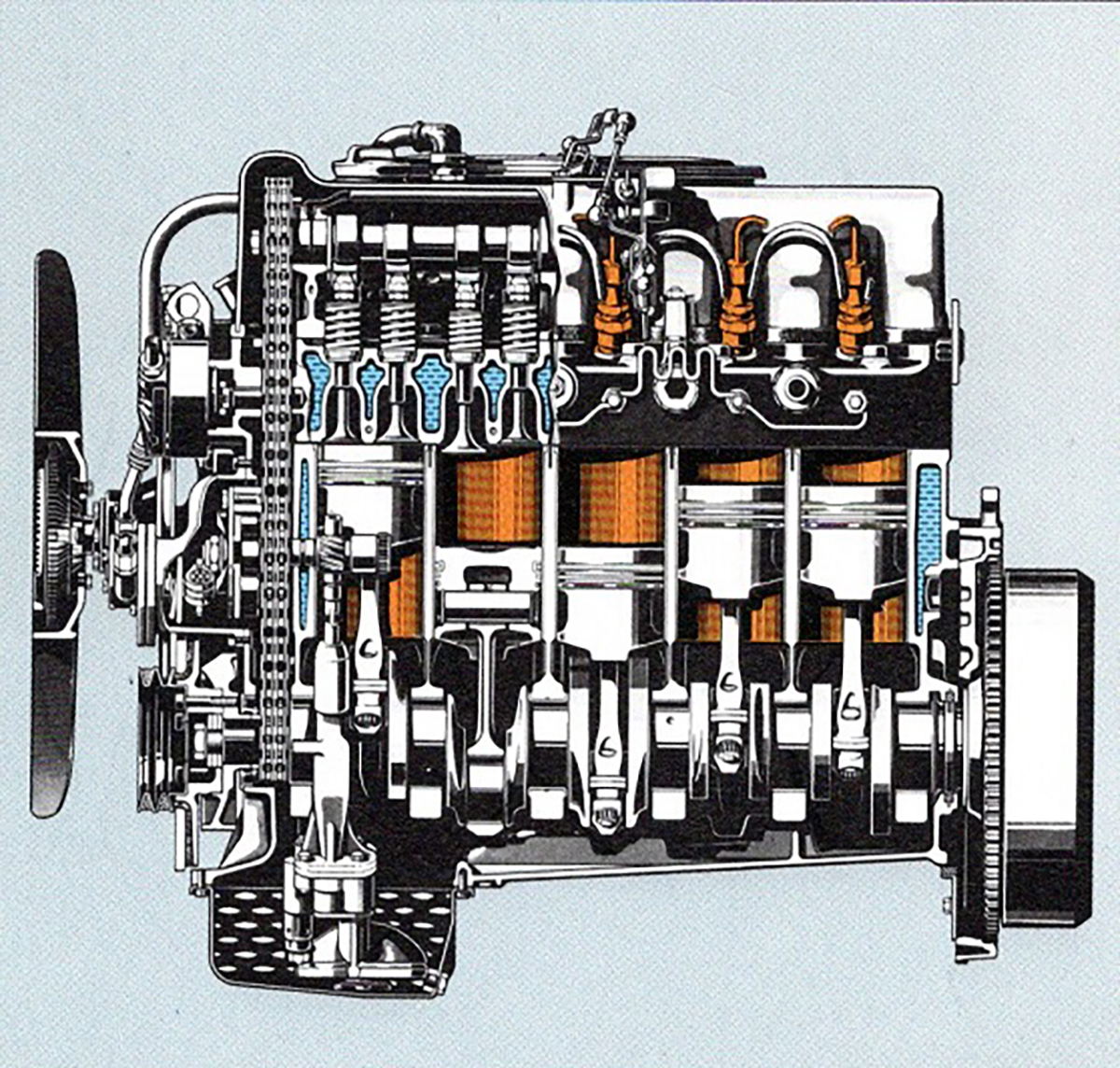 予燃焼室式ディーゼルエンジンは低燃費、静粛性、始動性においても優れた成果を得ている