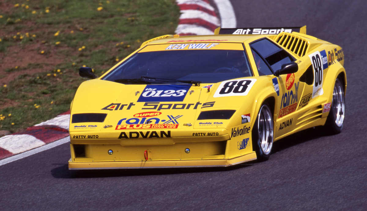 全日本GT選手権に出場していたゼッケン88　ランボルギーニ･カウンタック