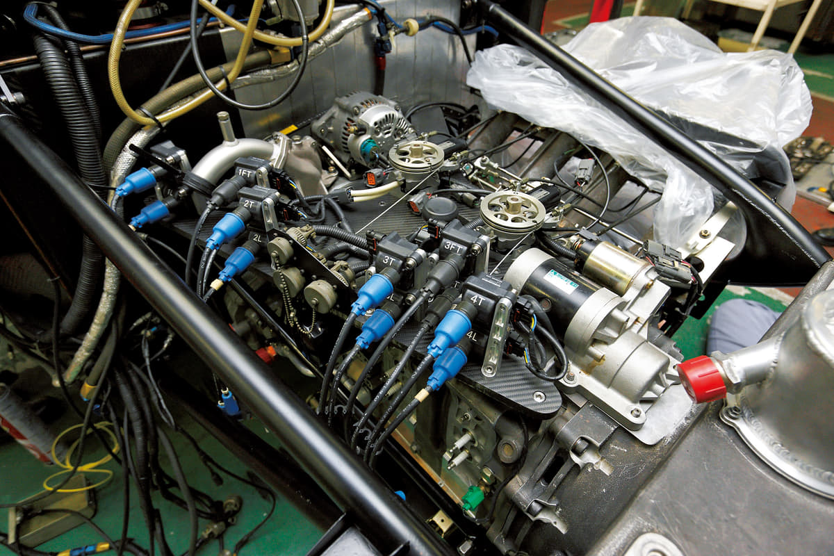 1991年のルマン24時間に参戦したマツダ787Bのエンジン