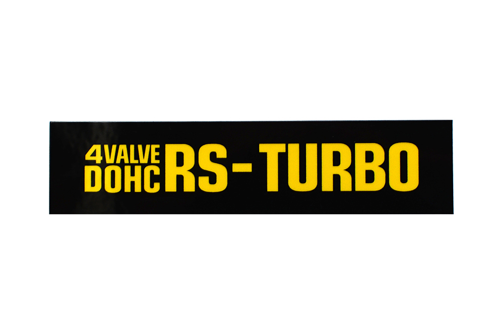ワキプリントピアの4VALVE DOHC RS-TURBOステッカー