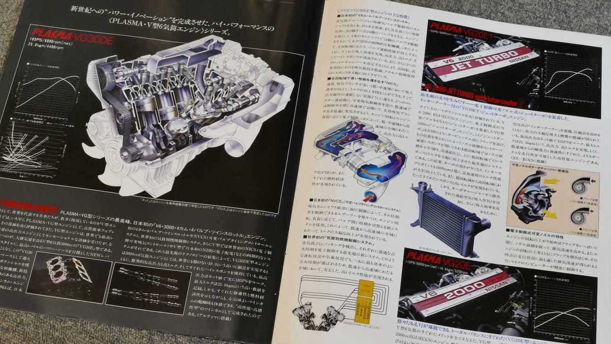 カタログの3ℓのPRASMA VG30DE型説明