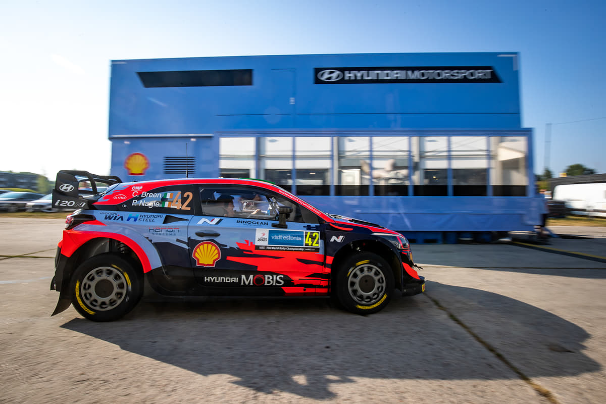 WRCヒュンダイ・チームのサービスポイント