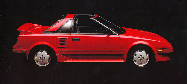 80年代 ビンテージ トヨタ MR2 Tバールーフ 宣伝プレス 写真 プロマイド