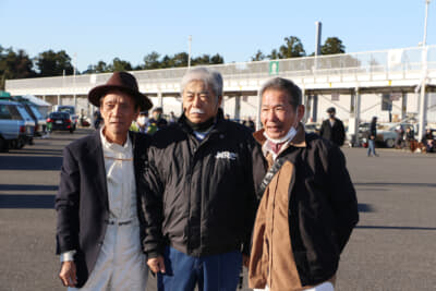 左から坂本典正選手、長坂尚樹選手、篠田康雄選手