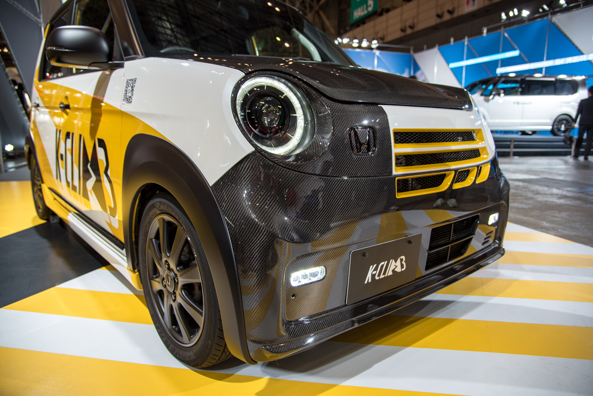 あの可愛いn Oneがキャラ変 １年越しで披露されたホンダアクセス K Climb の本気っぷりがスゴイ 東京オートサロン22 画像6 Auto Messe Web カスタム アウトドア 福祉車両 モータースポーツなどのカーライフ情報が満載