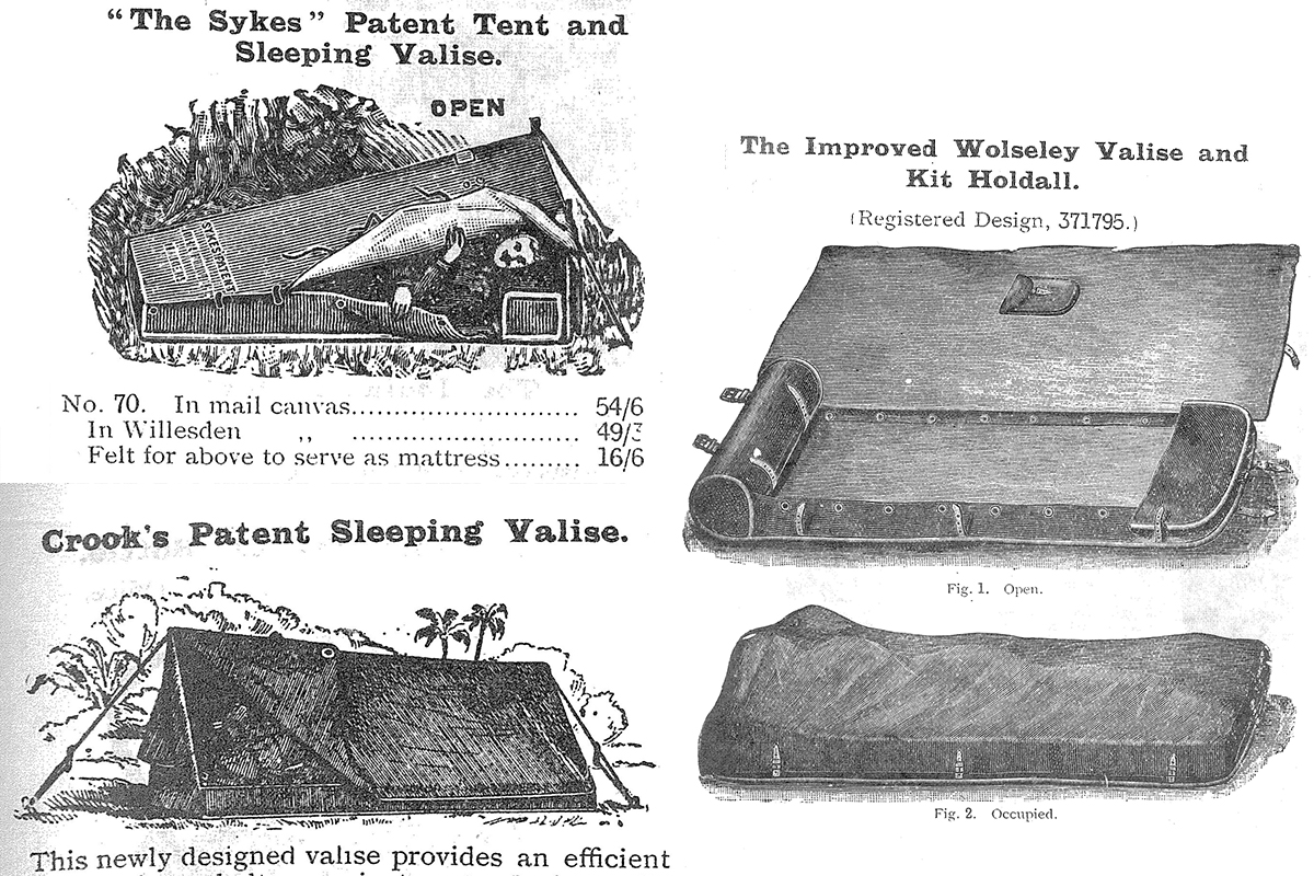 1907年当時の1人用テント