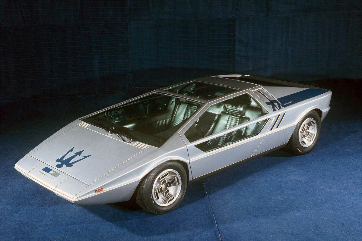 1972年のジュネーブ・ショーでデビューしたコンセプトカー「マセラティ・ブーメラン」