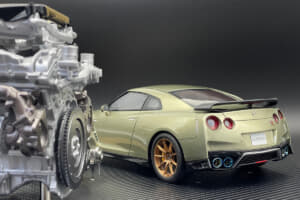 【画像】日産GT-Rの限定車を美麗なモデルカーと精巧なエンジンモデルで堪能できる！　日下エンジニアリングの新作が登場 〜 画像5