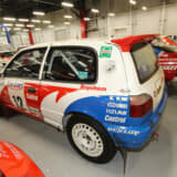 WRCに参戦したパルサーGTI-Rのリヤビュー
