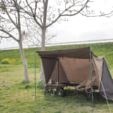ソロキャンプ用のパップテント