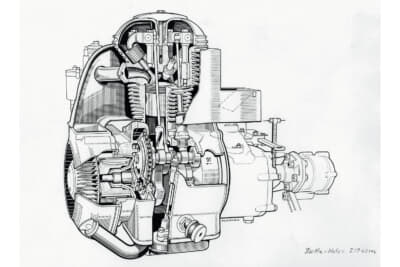 BMWイセッタ250のエンジン