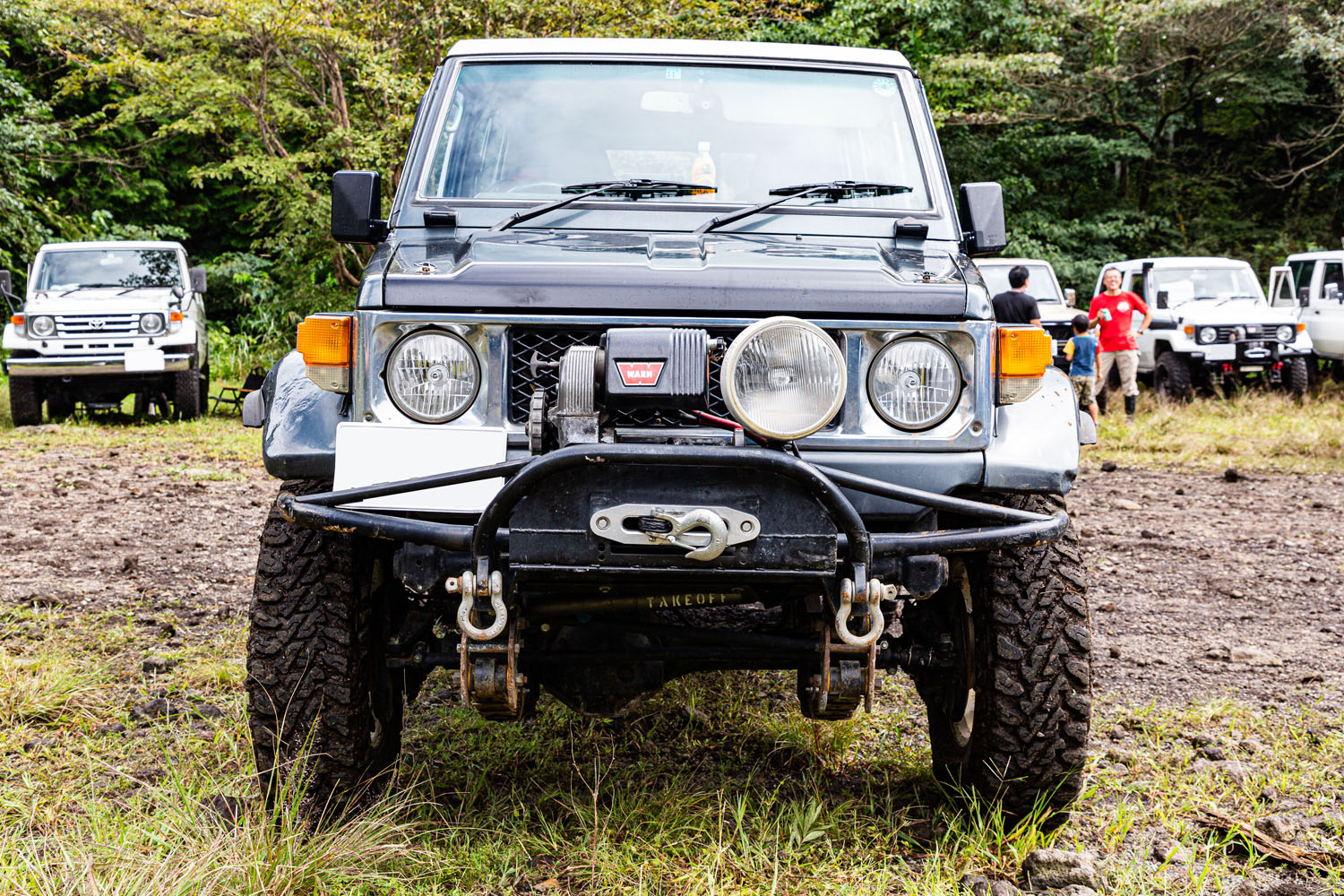 オフロード競技仕様のトヨタ「ランドクルーザー70」