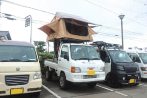 「農道のポルシェ」をキャンプ仕様に！ 富山にカスタム軽トラ大集合!! 個性的な軽自動車を一挙紹介します