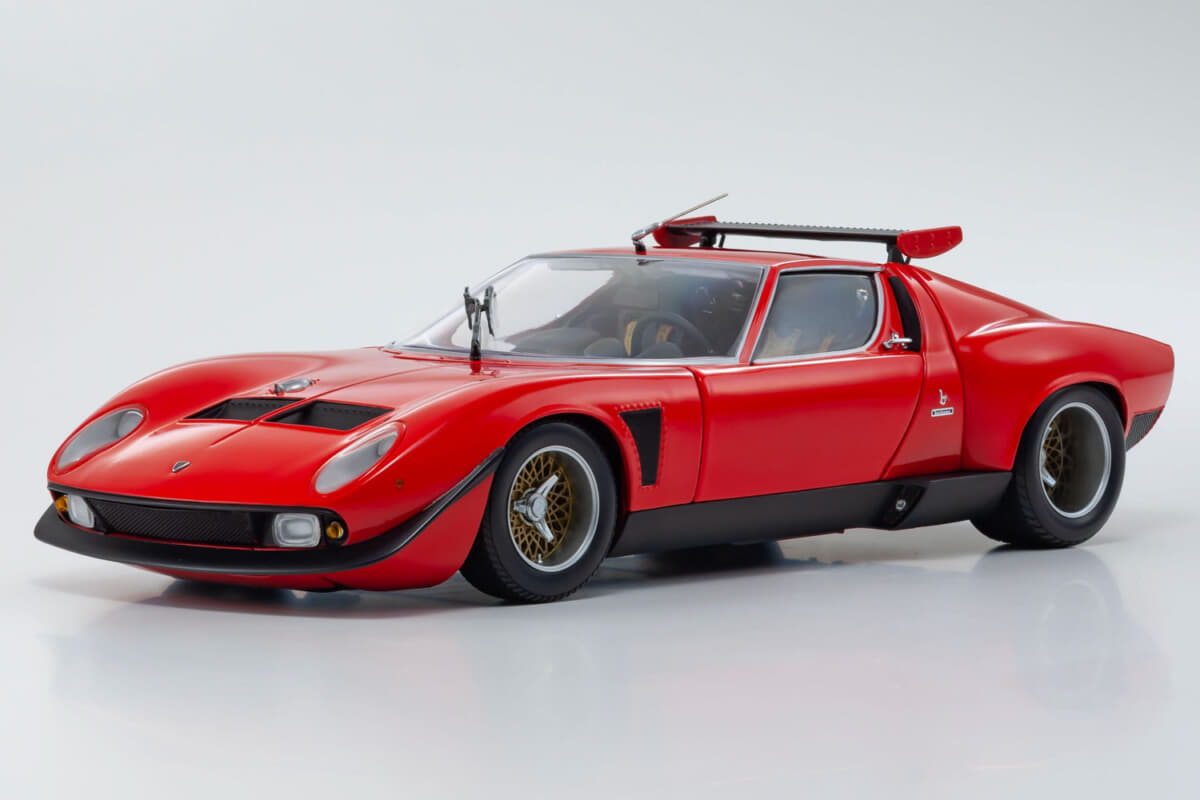 ランボルギーニ「ミウラSVR」が赤黒で蘇る！ 2万4200円で京商から1/18 