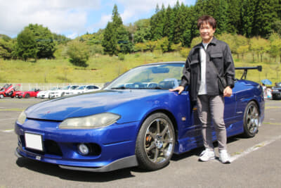 石井輝雄さんは現在51歳。足グルマが他にあるのでシルビア ヴァリエッタは主にドライブに使用。累計走行距離は21万6000km