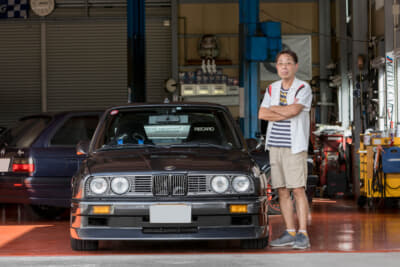 小川一浩さんと、愛車の1987年式BMW M3