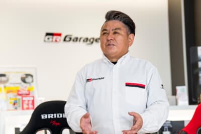 GR Garage HATSUKAICHI 田上輝昭さん「HTPレーシングのモータースポーツ活動で得た知識を、お客様にフィードバックしていきたいです。ぜひ気軽にお店に遊びに来て下さい」
