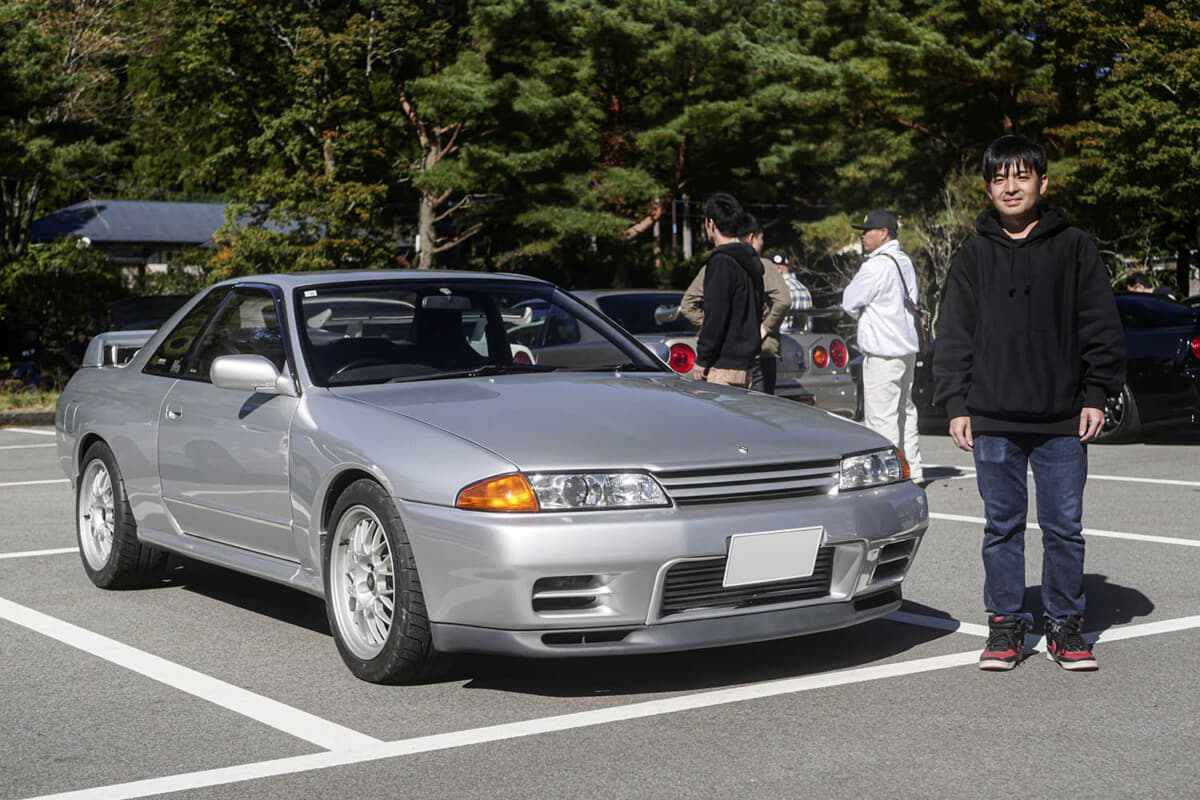 日産「スカイラインGT-R」（R32型平成5年式）とオーナーの宮崎千尋さん