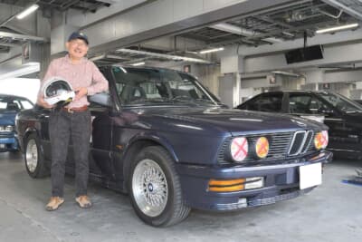 1988年式BMW E28 528eと、オーナーの高梨幹夫さん