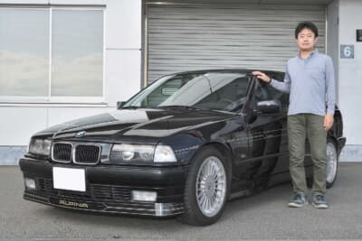 1995年式BMW ALPINA B3 3.0/1と、オーナーの田口千博さん