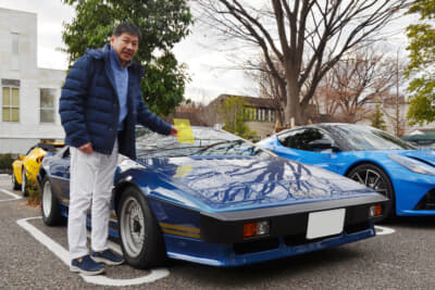 コンクールデレガンスを受賞した、鈴木さんの1984年式エスプリ ターボ。少年時代のスーパーカー・ブームでロータスに憧れた世代