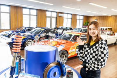 エンドレスがこれまでモータースポーツ活動を共にした車両たちも130コレクションに並ぶ