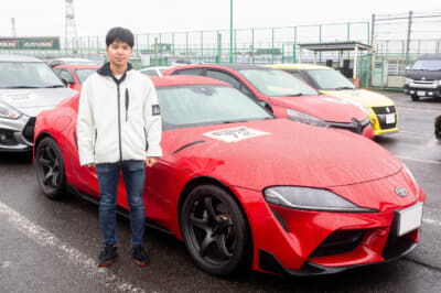 オーナーの吉田一喜さんと2021年式トヨタGRスープラ