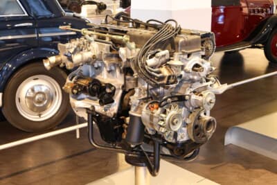ハコスカGT-Rに搭載されたS20型エンジン。直列6気筒DOHCで160psを発揮。珍しい4バルブとなる