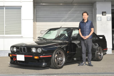 1990年式BMW E30 M3スポーツエボリューションと、オーナーの任 剛一さん