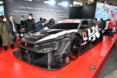 2024年シーズンからスーパーGT GT500クラスで戦うホンダシビックタイプR-GTの開発車両