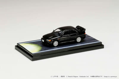 1/64 Mitsubishi Lancer RS Evolution III／頭文字D VS高橋涼介 須藤京一ドライバーフィギュア付き